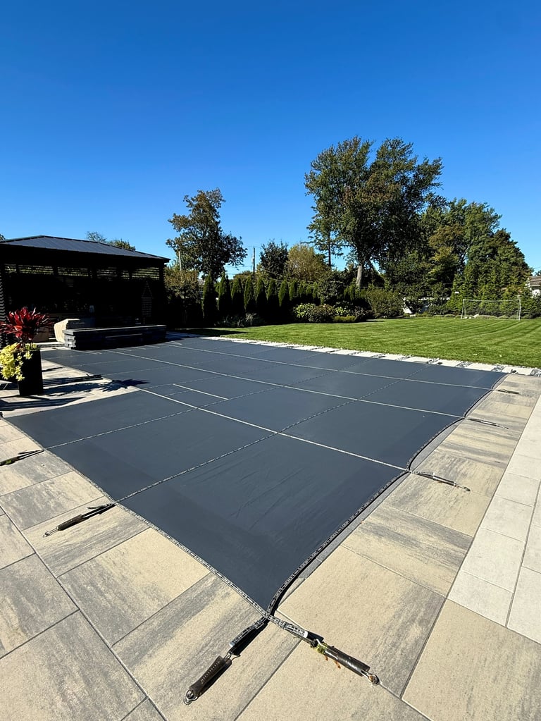 Pool with protective cover